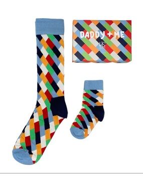 Happy Socks Daddy and Me Matching Socks Adult, Child
